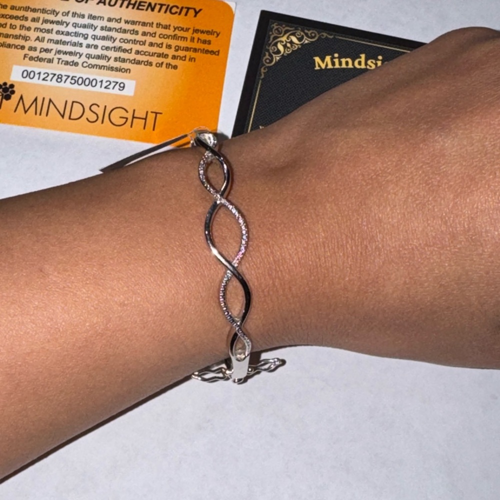 Genuine Natural Earth Mined Diamond Bracelet/Bangle, 1/4cttw real diamonds, - Picture 4 of 8